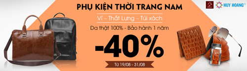 Giảm giá phụ kiện thời trang nam mừng ra mắt gian hàng mới - 1