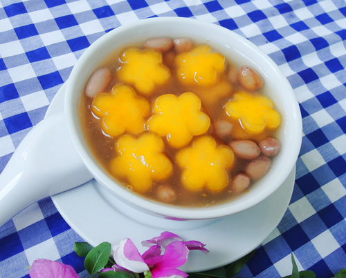 Chè bí đỏ đậu phộng thơm ngon - 6