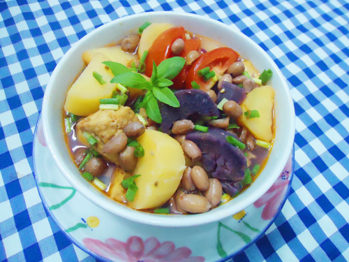 Rằm tháng 7: Canh khoai chay thanh tịnh, dễ ăn - 4