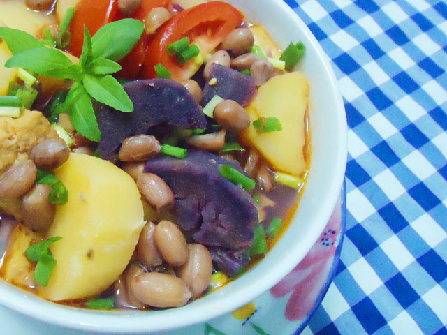 Rằm tháng 7: Canh khoai chay thanh tịnh, dễ ăn - 5