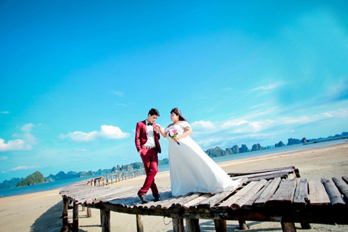 Ngắm ảnh cưới của cặp đôi hơn nhau 30kg - 2