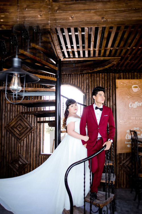 Ngắm ảnh cưới của cặp đôi hơn nhau 30kg - 5