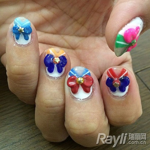 1001 mẫu nail dành cho nàng #039;mê#039; Thuỷ thủ Mặt Trăng - 11