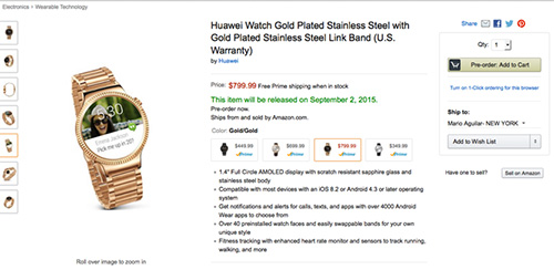 Huawei để lộ smartwatch mạ vàng quot;siêu cao cấpquot;, dùng được với iOS - 3