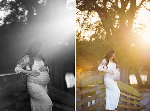 Bộ ảnh bầu đẹp mê mẩn dưới ánh hoàng hôn - 4