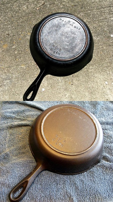 Biến chảo gang cũ sạch bong như mới - 6