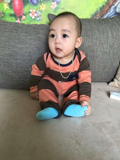 quot;Ngẩn ngơquot; vì vẻ đáng yêu của con trai Ngọc Thạch - 13