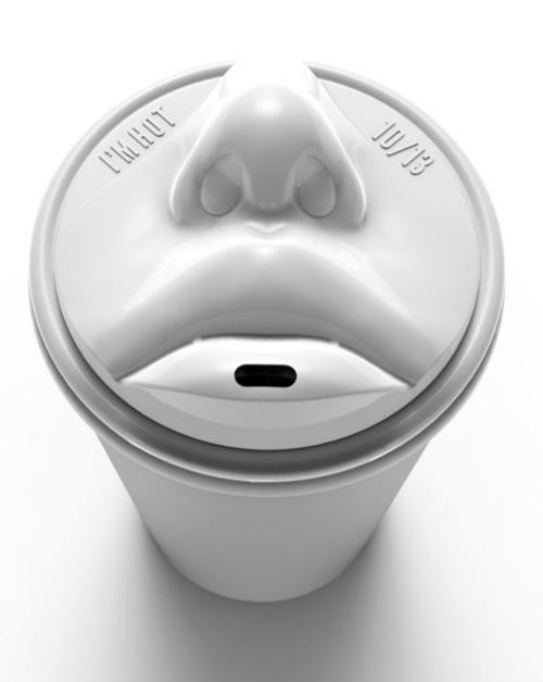 Nắp cốc hình đôi môi hút giới trẻ Hàn Quốc - 2