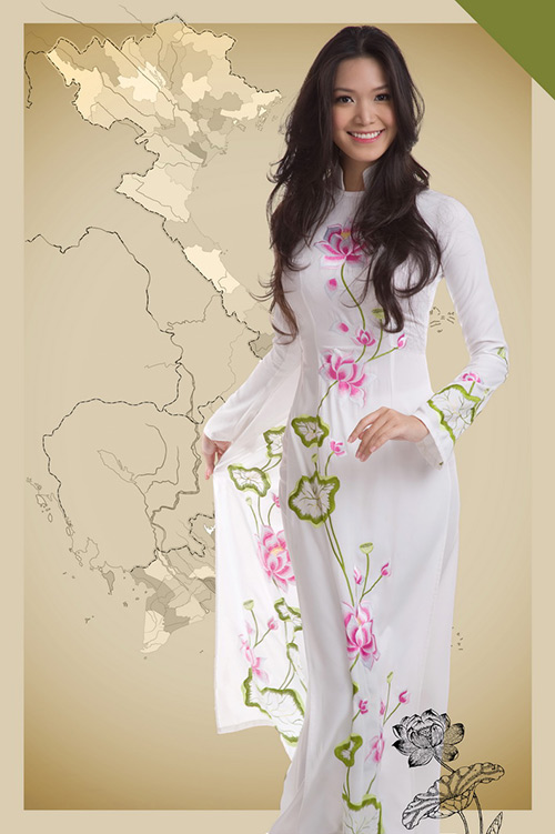 Thùy Dung, Huỳnh Bích Phương khoe sắc trong áo dài Đức Hùng - 2