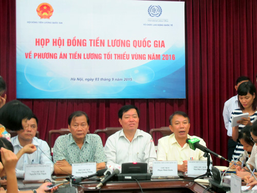 Lương tối thiểu vùng 2016: “Chốt” đề xuất tăng 12,4% - 2