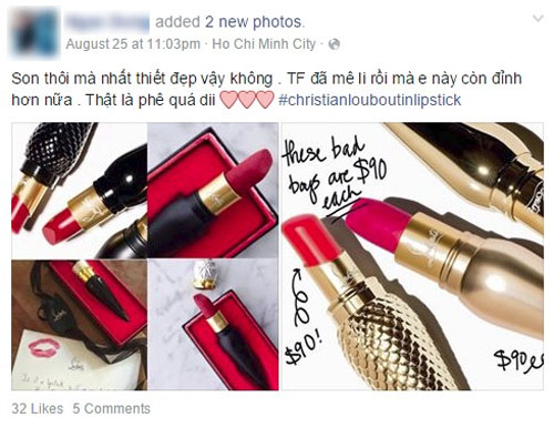 Chị em Việt quot;mất ăn mất ngủ#039; vì thỏi son Christian Louboutin - 9