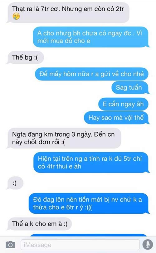 Xôn xao câu chuyện cô nàng quot;đào mỏquot; người yêu trắng trợn - 3
