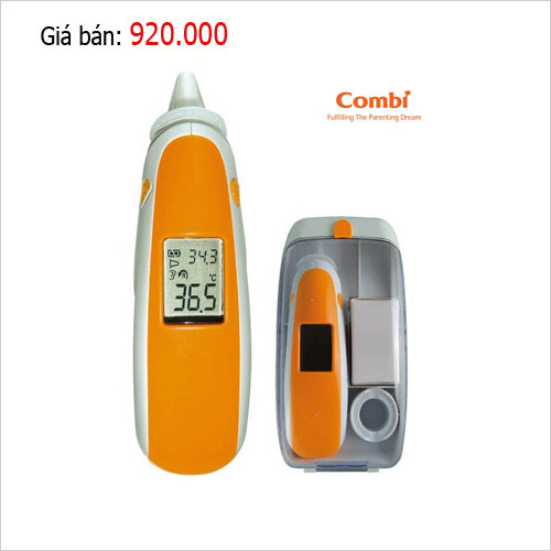 Đo thân nhiệt cho bé chính xác và an toàn với nhiệt kế đo tai Combi - 2