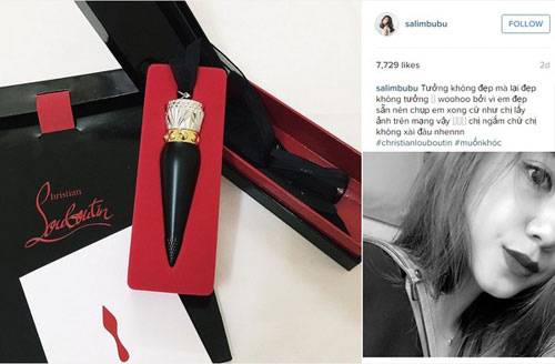 Sao Việt #039;đứng ngồi không yên#039; với thỏi son Louboutin - 4