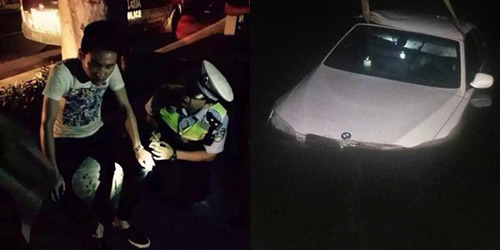 Mải dùng điện thoại, tài xế lao thẳng xe BMW xuống hồ - 3