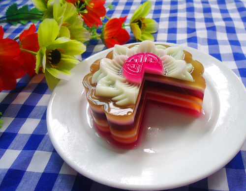 Bánh Trung thu rau câu ngũ sắc đẹp mê ly - 13