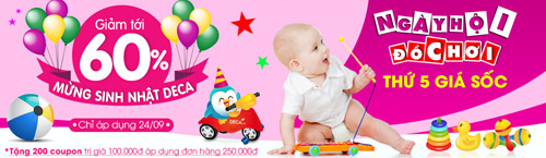 Ngày hội đồ chơi tưng bừng giảm giá đến 60% - 1