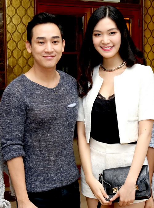 HH Thùy Dung xinh đẹp quot;tròn trịaquot; bên Hứa Vỹ Văn - 11