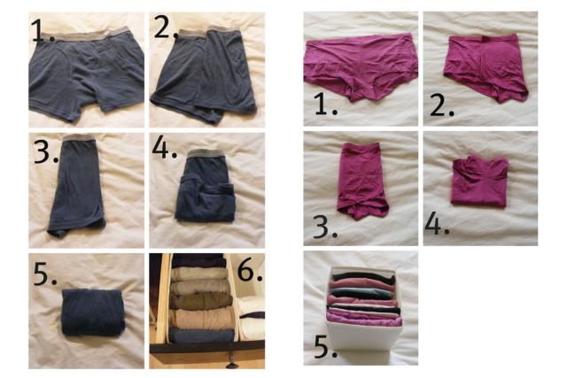 7 mẹo gấp đồ siêu nhanh mà gọn tủ quần áo - 7