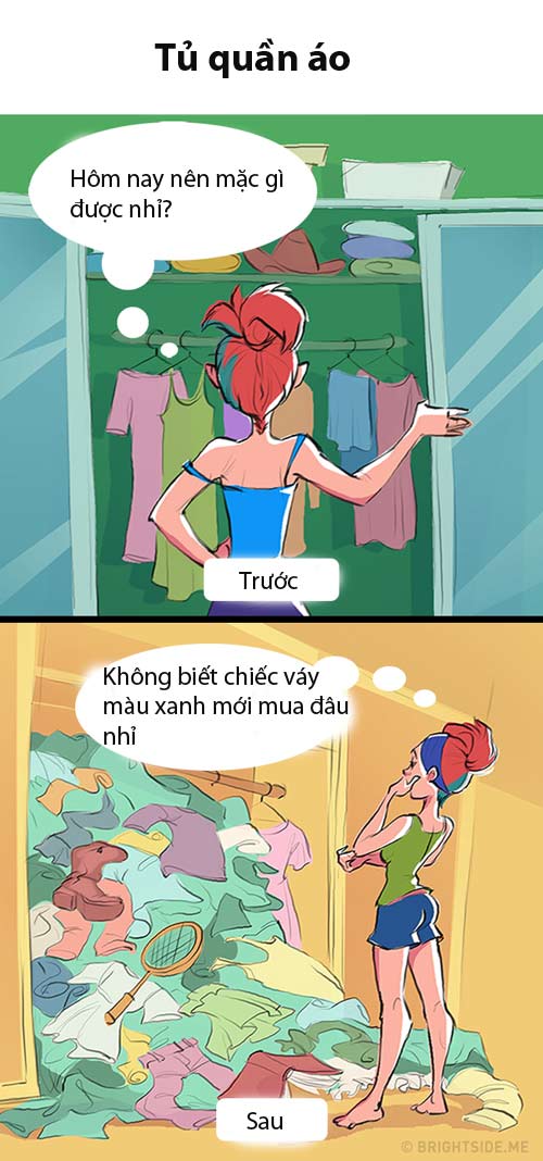 Sự khác nhau thú vị của các cặp đôi khi yêu và sau khi cưới - 9