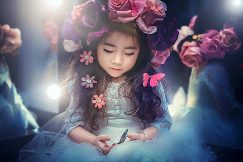 Vẻ xinh đẹp của bé gái Việt có nghìn người theo dõi trên facebook - 1