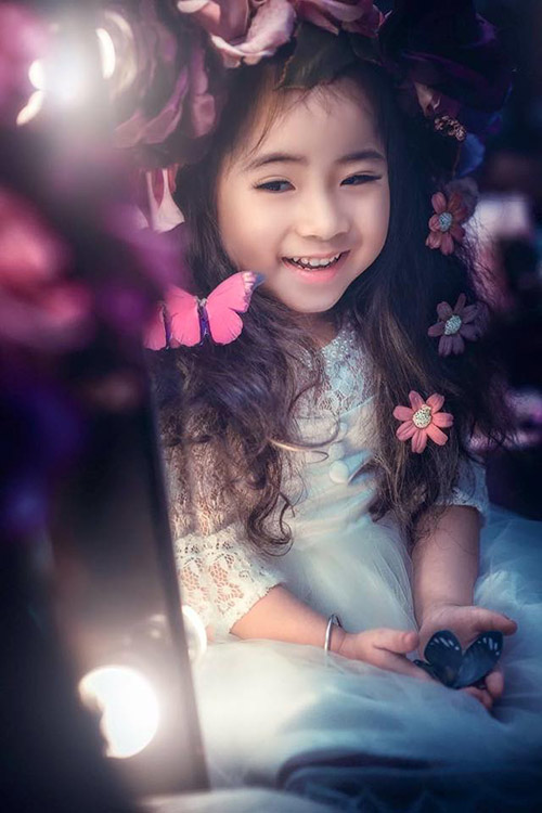 Vẻ xinh đẹp của bé gái Việt có nghìn người theo dõi trên facebook - 2