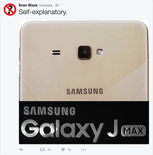 Samsung có thể ra smartphone Galaxy J Max với màn hình quot;siêu toquot; - 1