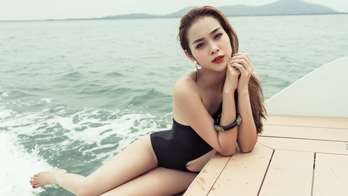 Diệp Bảo Ngọc tự tin khoe vòng eo 58cm với bikini - 7