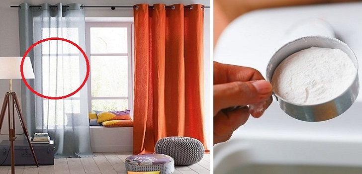 Rèm cửa ố vàng hóa trắng nhờ các nguyên liệu có sẵn trong nhà - 1