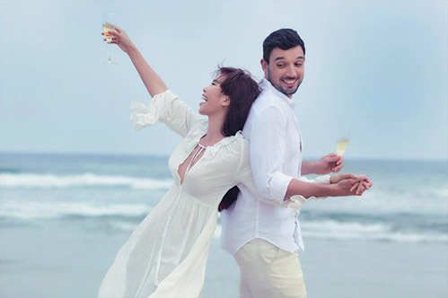 Hà Anh tung ảnh cưới vừa ngọt ngào, vừa sexy trên biển - 7