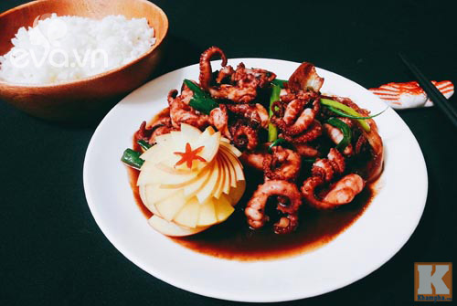 Đãi cả nhà bạch tuộc xào cay - 7