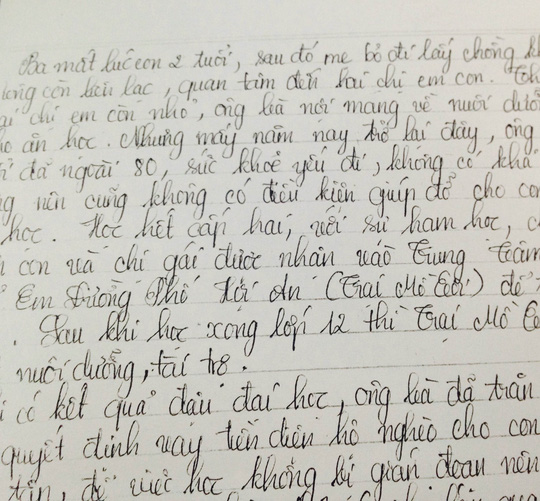Nhói lòng bức thư gửi KTX Cỏ May của nữ sinh viên mồ côi - 1