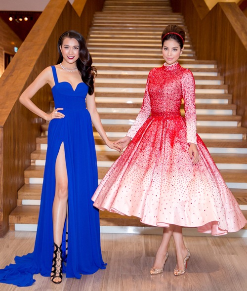 Bộ ba Phạm Hương, Hà Hồ, Lan Khuê tươi tắn đọ sắc trên thảm đỏ - 7