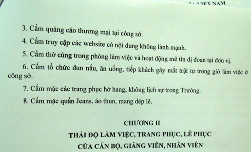 Những quy định lạ lùng khiến học sinh sinh viên quot;đứng hìnhquot; - 3
