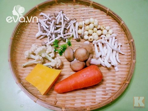 Canh nấm chay thơm ngon Rằm tháng 7 - 1
