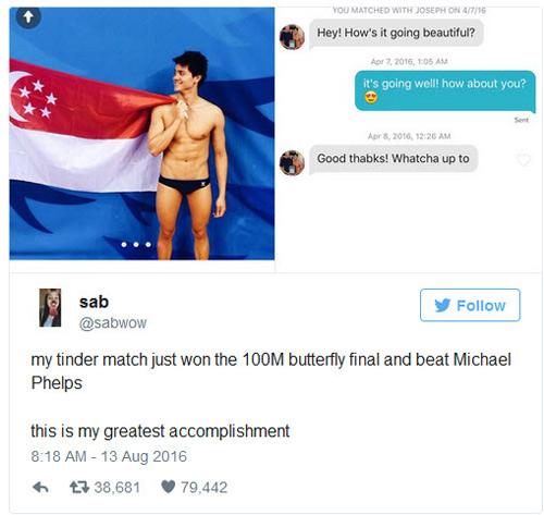 Cô gái #039;nhận trái đắng#039; khi đã từng từ chối lời tán tỉnh của chàng trai HCV Olympic - 2