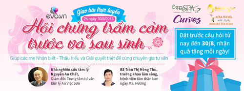Cùng giao lưu trực tuyến Trầm cảm trước - sau sinh và nhận quà - 4