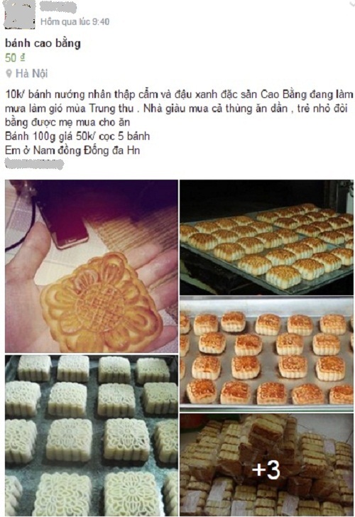 Bánh Trung thu nướng giá siêu rẻ 4.000 đồng được bán online tràn lan - 1