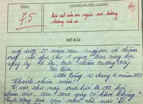 Bật cười trước những bài văn bá đạo của học sinh về trường - 6