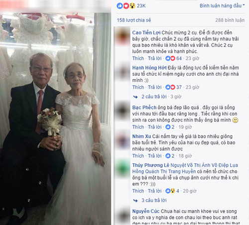 Tình yêu vĩnh cửu của cụ ông và cụ bà trong bức ảnh quot;cưới lạiquot; gây xôn xao - 2