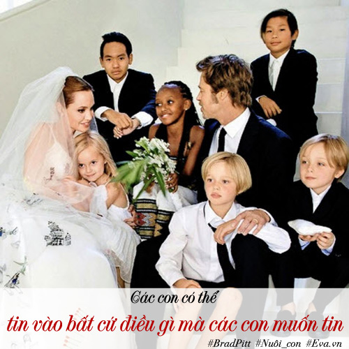 Chăm 6 con từ A - Z thế này, Brad Pitt vẫn bị vợ quot;đáquot; - 2