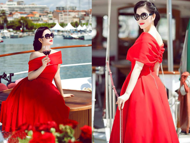 Những chiếc váy đỏ từng gây bão truyền thông của Lý Nhã Kỳ - 4