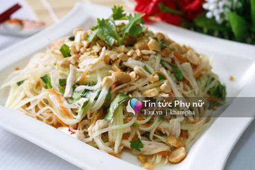 Nộm đu đủ thịt gà giòn ngon, tươi mát - 7