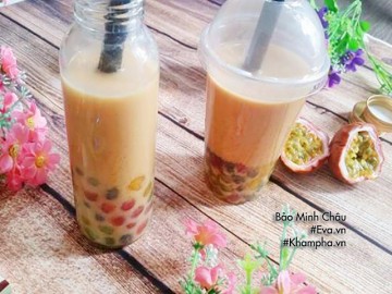 Cách làm trà sữa vị chanh leo vừa thơm vừa mát