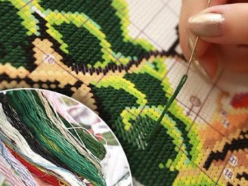 Cách thêu tranh chữ thập cực nhanh, cực chuẩn mà chị em nên xem ngay