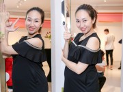 Lều Phương Anh vác bụng bầu 7 tháng đi sự kiện