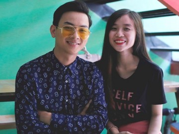 Hoài Lâm bảnh trai bất ngờ, quấn quýt bạn gái không rời trong hậu trường ghi hình