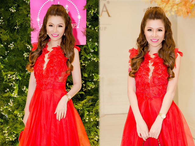 Hoa hậu Bùi Thị Hà tươi trẻ ngọt ngào ở tuổi tứ tuần