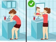 Sức khỏe - Đánh răng, rửa bát cũng làm hỏng cột sống vì lý do này
