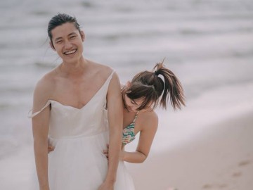Lặn lội đi từ Đài Loan, cặp đôi có bộ ảnh cưới cười bể bụng tại Việt Nam